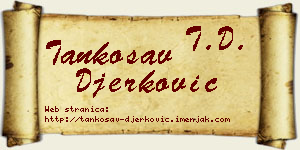 Tankosav Đerković vizit kartica